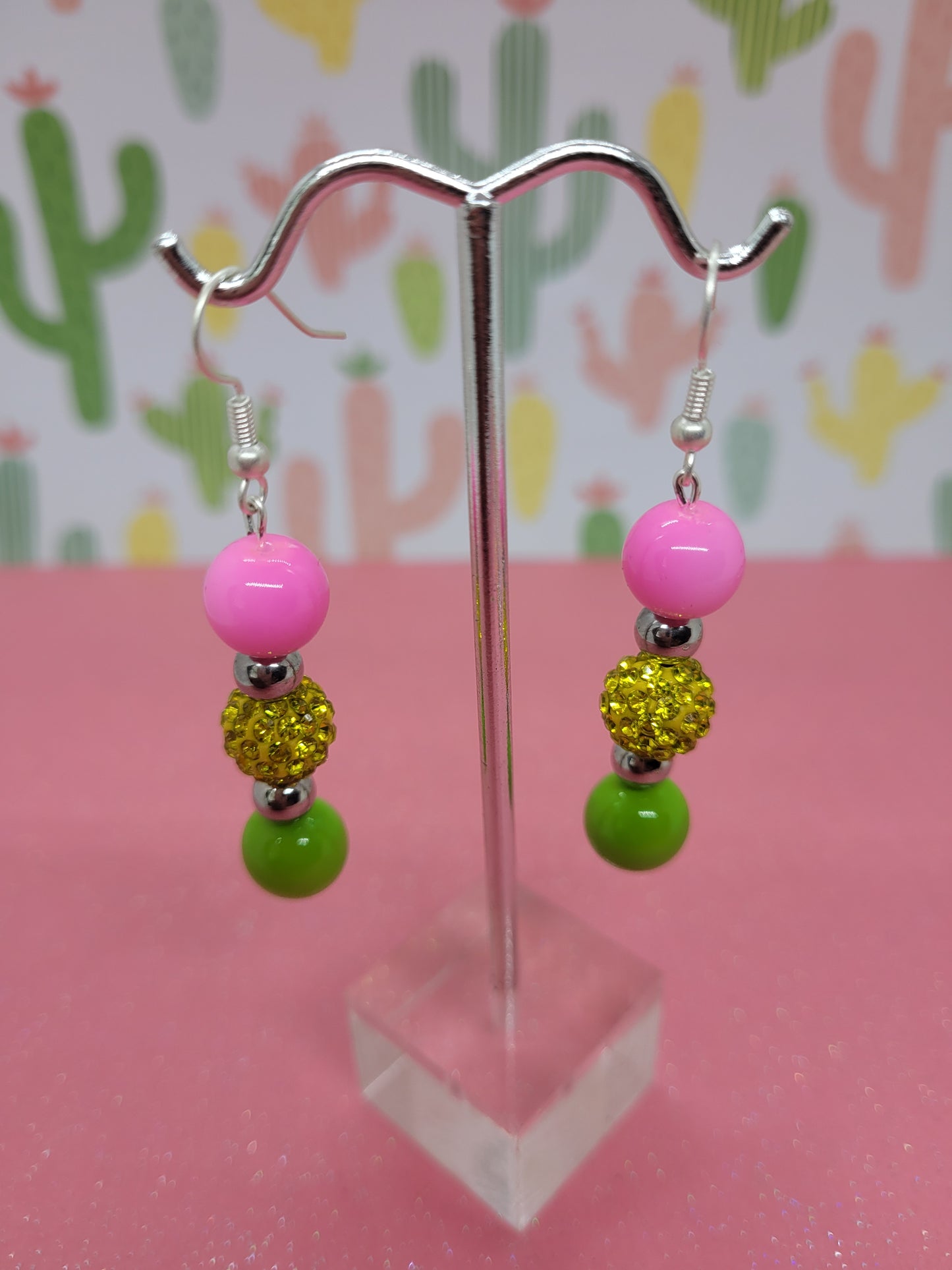 3 stack bracelet and earrings