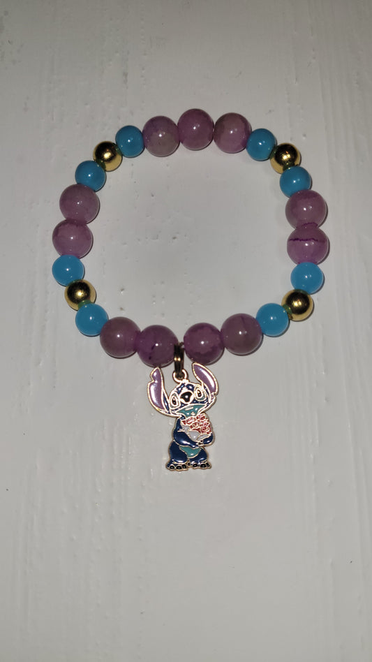 Stitch charm bracelet
