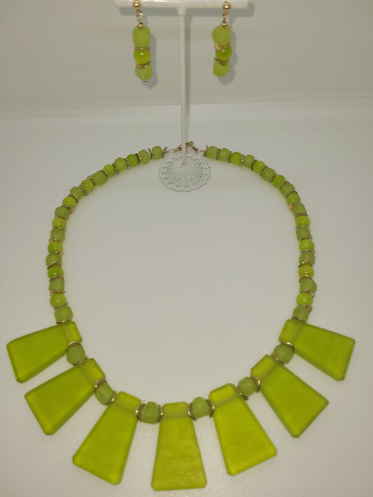 Necklace and earrings